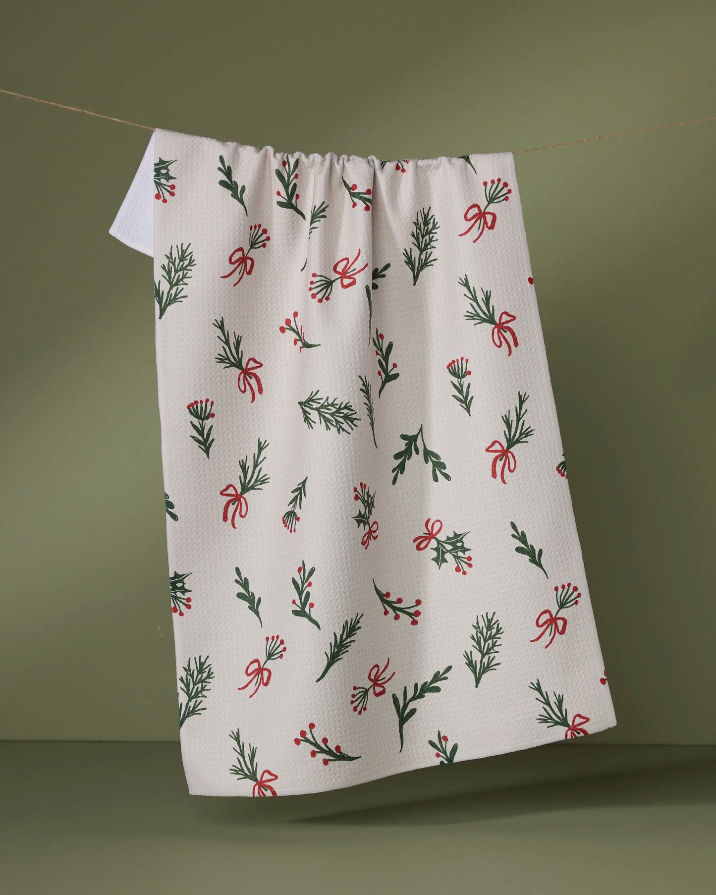 GEOMETRY KITCHEN TEA TOWELS - HOLIDAY