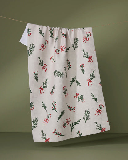 GEOMETRY KITCHEN TEA TOWELS - HOLIDAY