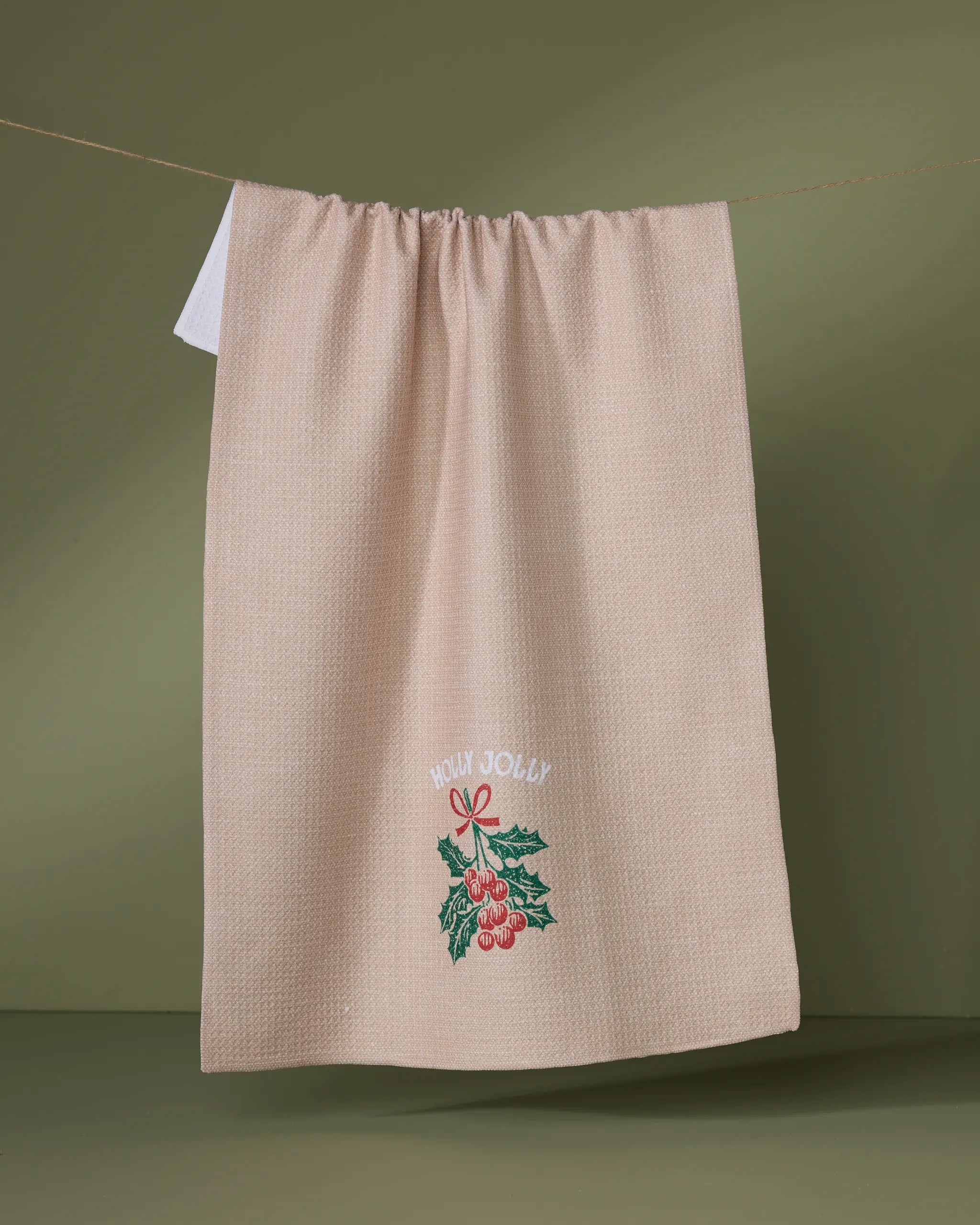 GEOMETRY KITCHEN TEA TOWELS - HOLIDAY