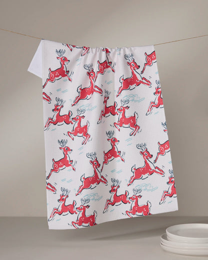 GEOMETRY KITCHEN TEA TOWELS - HOLIDAY