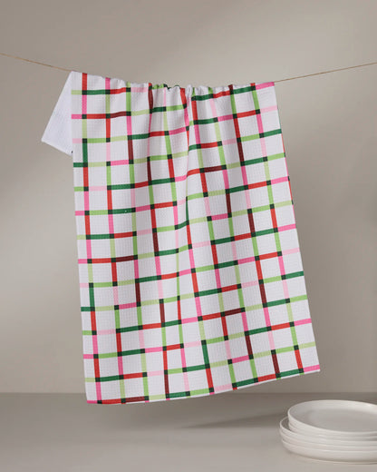 GEOMETRY KITCHEN TEA TOWELS - HOLIDAY