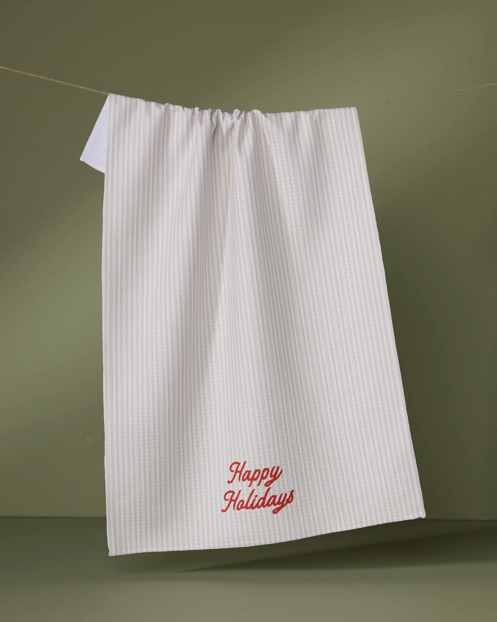 GEOMETRY KITCHEN TEA TOWELS - HOLIDAY