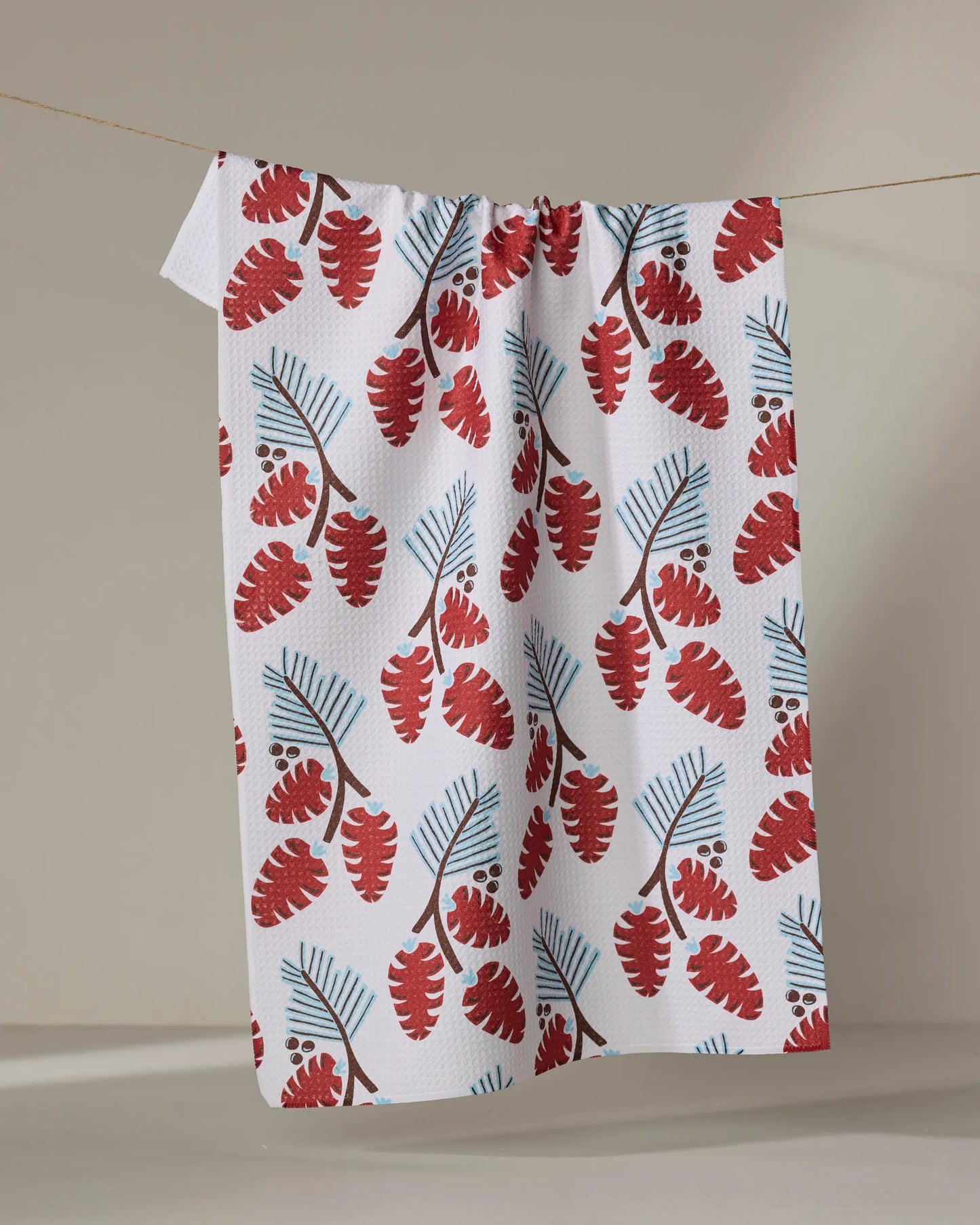 GEOMETRY KITCHEN TEA TOWELS - HOLIDAY