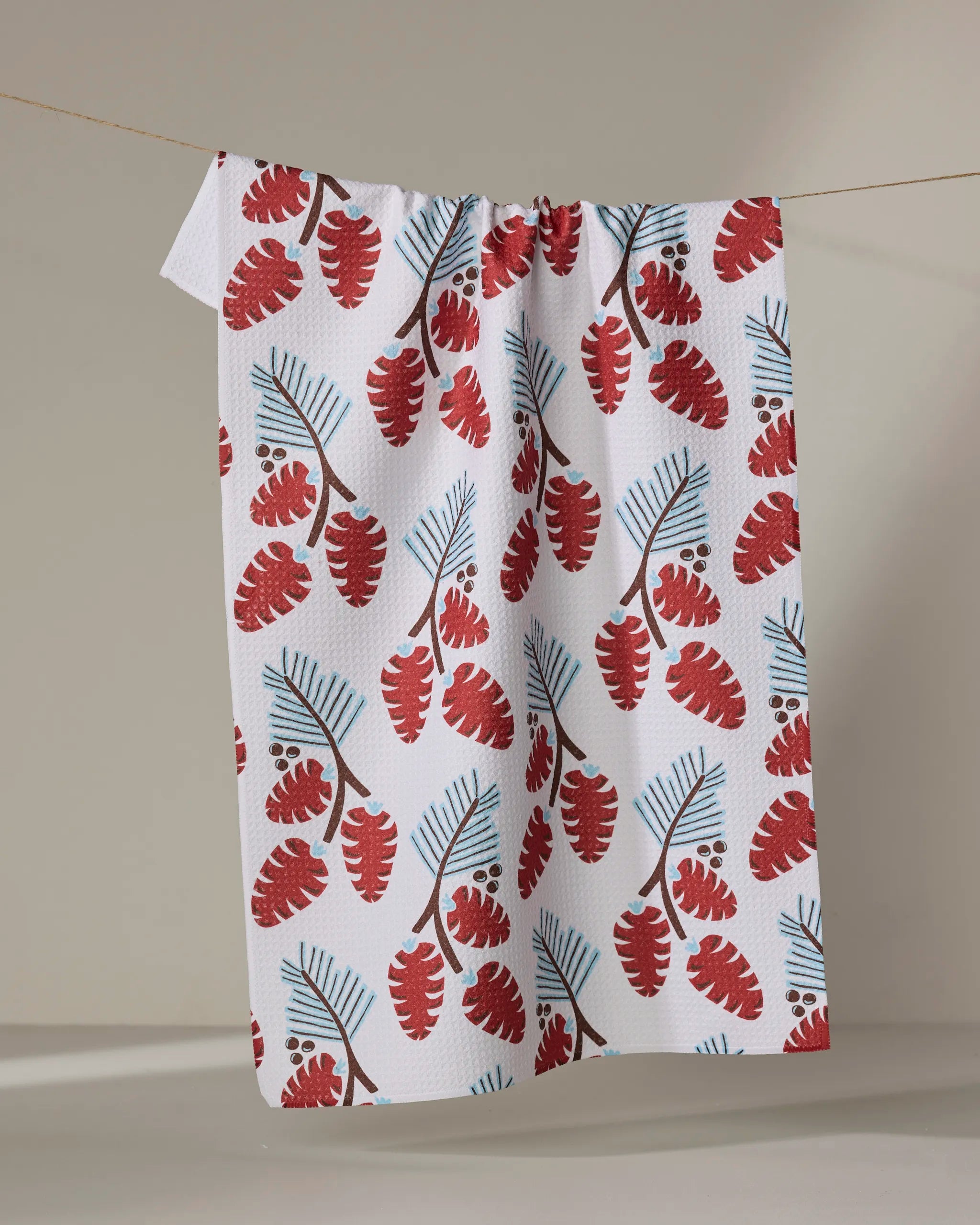 GEOMETRY KITCHEN TEA TOWELS - HOLIDAY