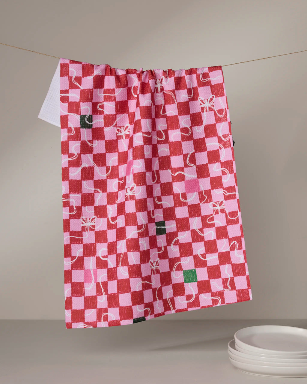GEOMETRY KITCHEN TEA TOWELS - HOLIDAY