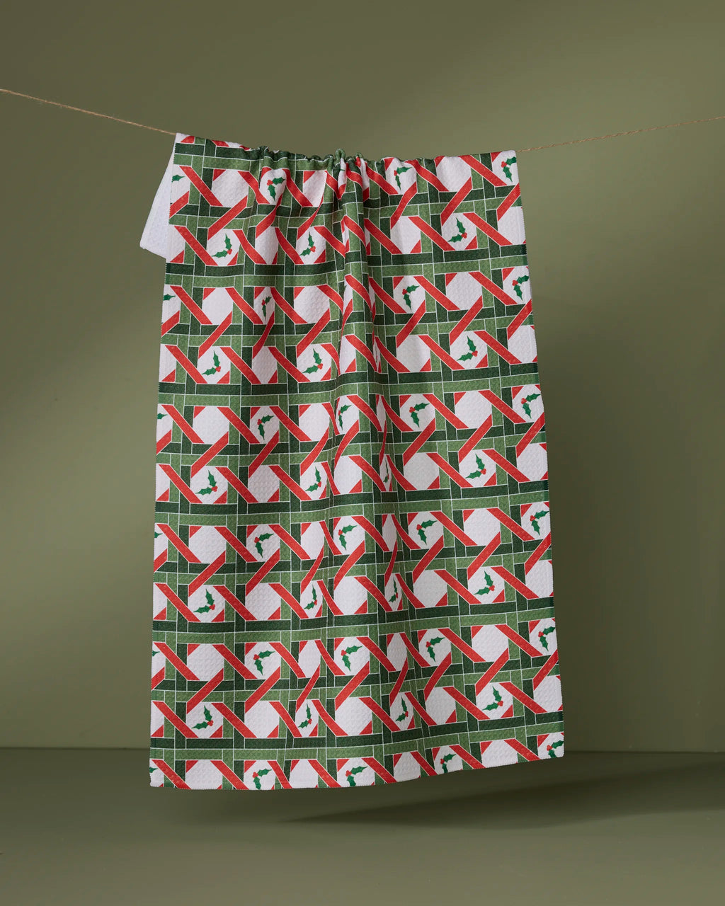 GEOMETRY KITCHEN TEA TOWELS - HOLIDAY