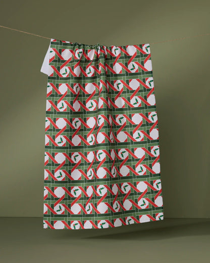 GEOMETRY KITCHEN TEA TOWELS - HOLIDAY