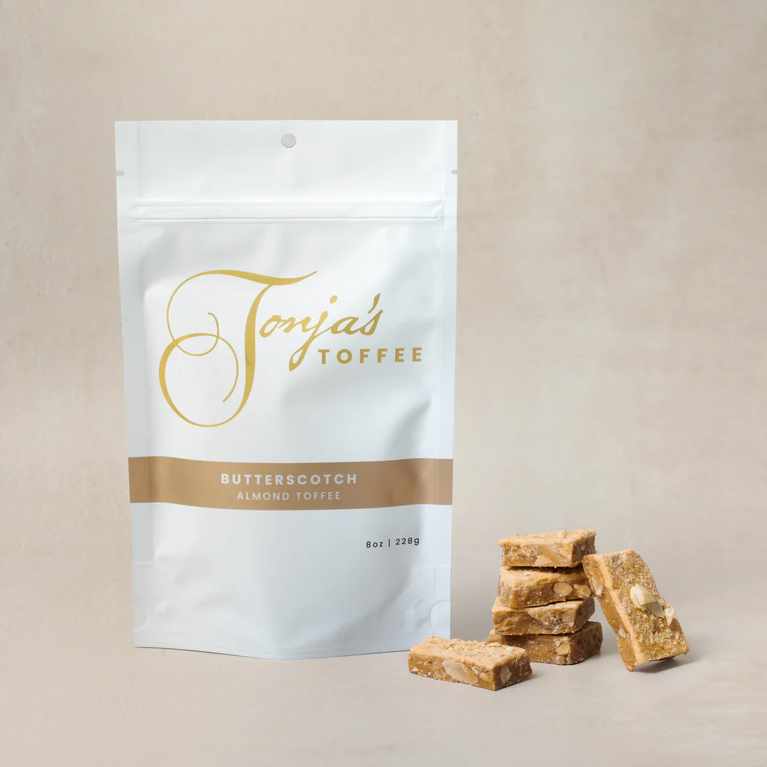 TONJA'S TOFFEE - BUTTERSCOTCH ALMOND TOFFEE