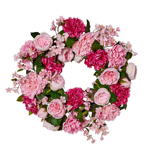PINK WREATH 24"