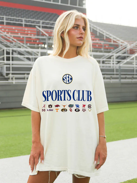 CREAM SEC SPORTS CLUB TEE