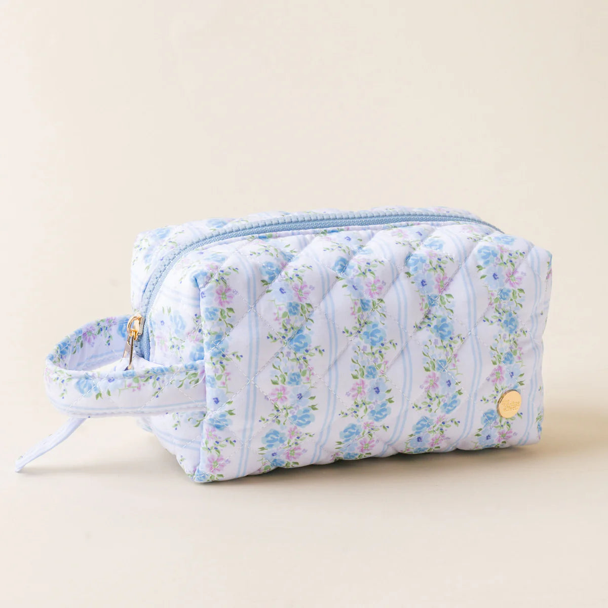 ESSENTIALS QUILTED COSMETIC POUCH
