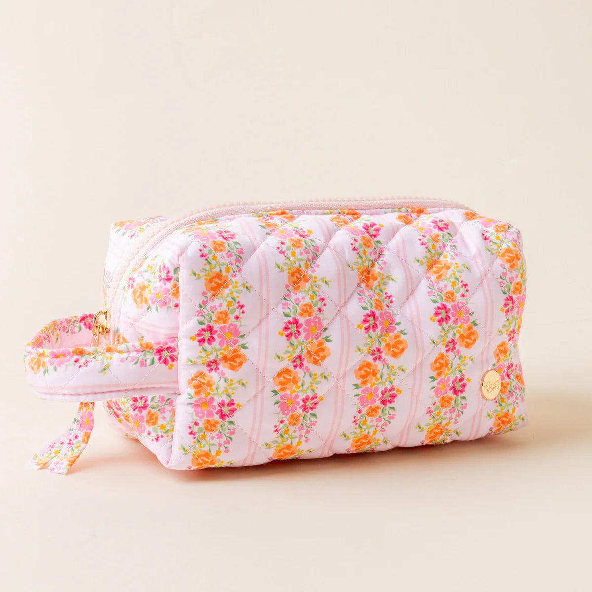 ESSENTIALS QUILTED COSMETIC POUCH