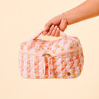 GLAM & GO QUILTED COSMETIC BAG