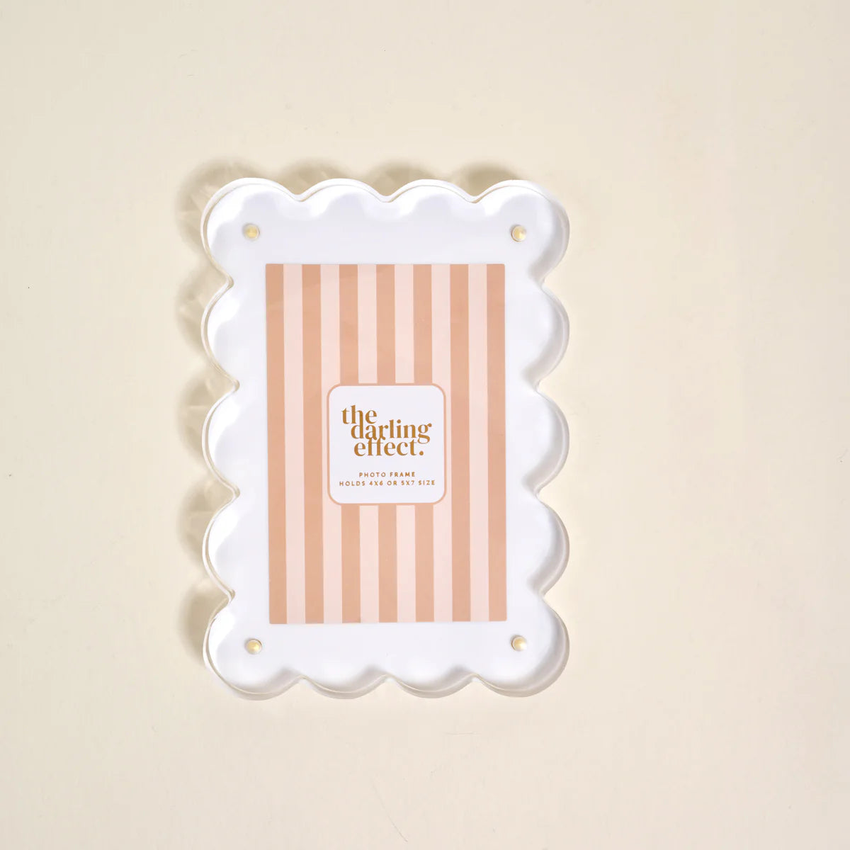 RECTANGLE SCALLOPED ACRYLIC FRAME - Pharm Favorites by Economy Pharmacy