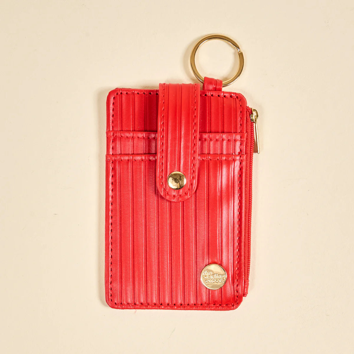 RIPPLE RIDGE KEYCHAIN WALLET - RED