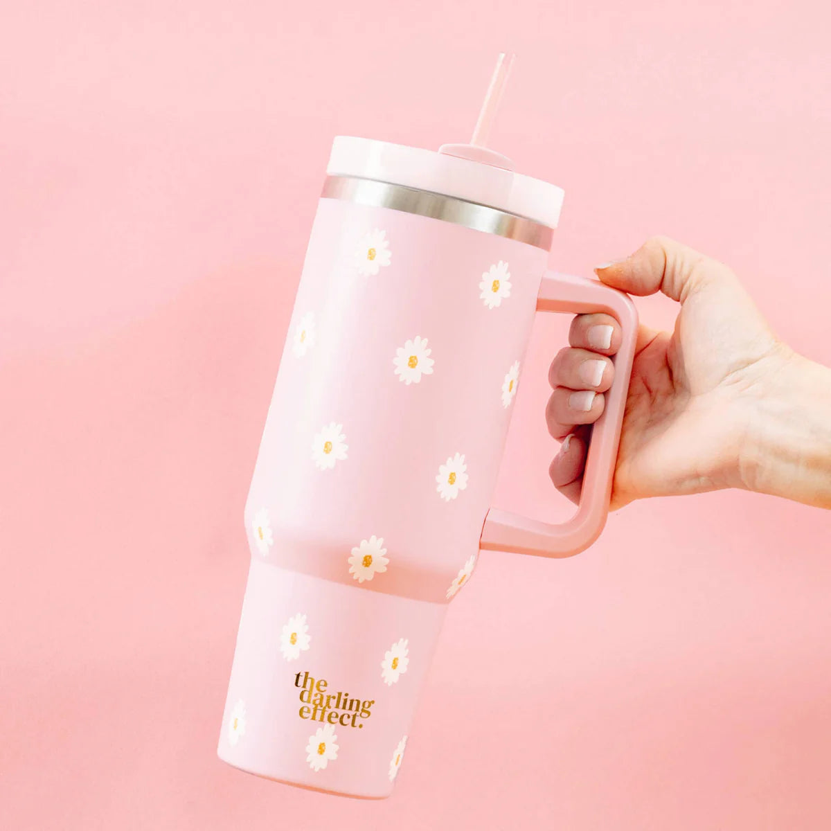 40OZ EVERYWHERE TUMBLER - DANCING DAISY - PINK