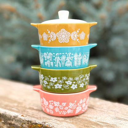 PYREX-INSPIRED GOOSEBERRY CASSEROLE CERAMIC TRINKET BOX