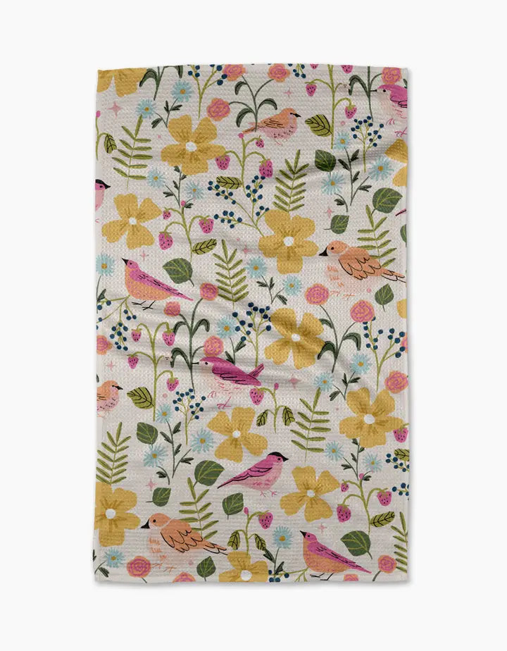 GEOMETRY TEA TOWEL - FLORALS
