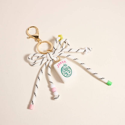 MAHJONG JOKER TILE CARD KEYCHAIN BAG CHARM