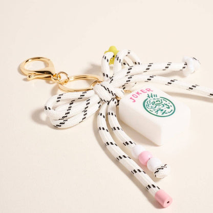 MAHJONG JOKER TILE CARD KEYCHAIN BAG CHARM