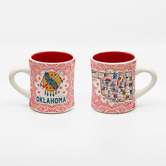 Oklahoma Mug, Stoneware, 4"