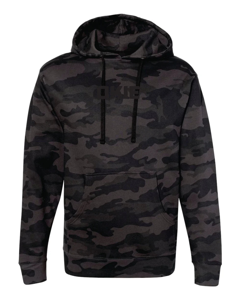 OKIE ESSENTIAL HOODIE - BLACK CAMO