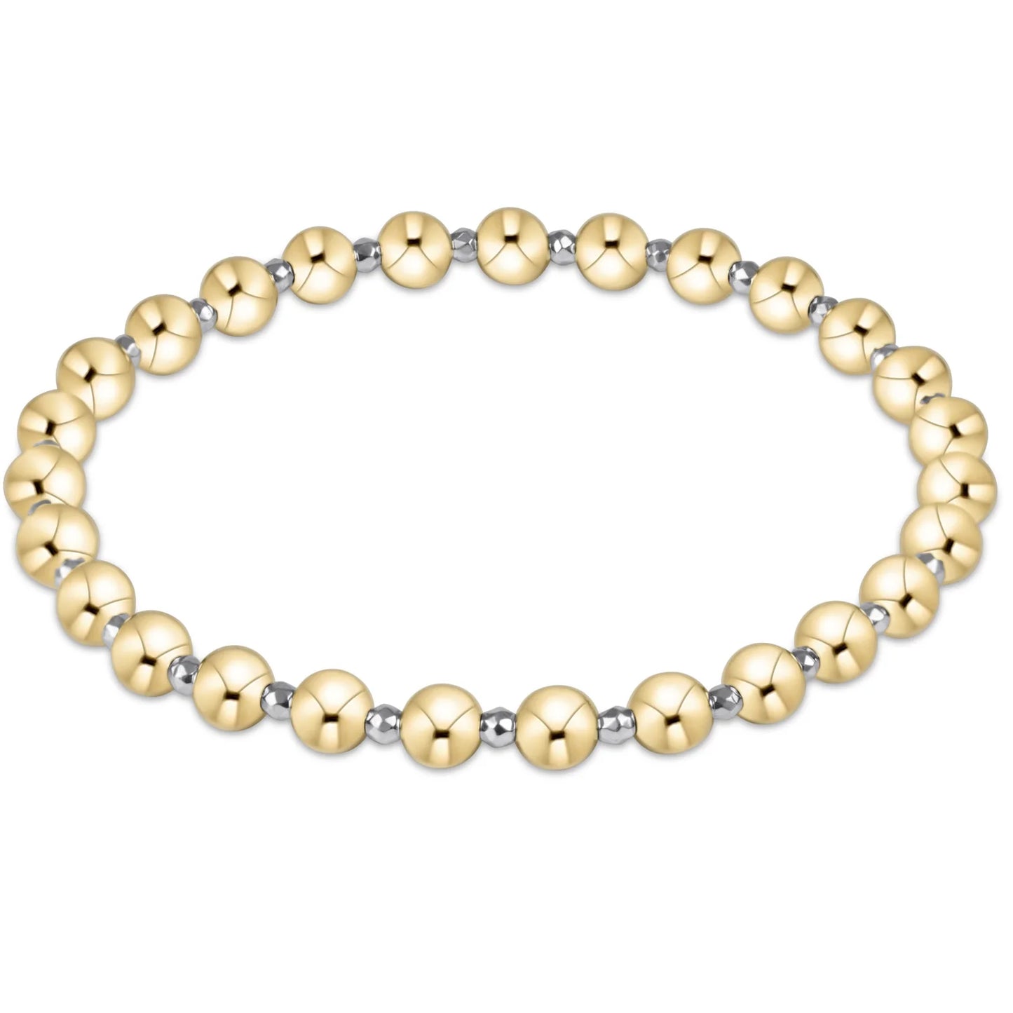 FACETED HEMATITE GRATEFUL PATTERN 5 MM BEAD BRACELET