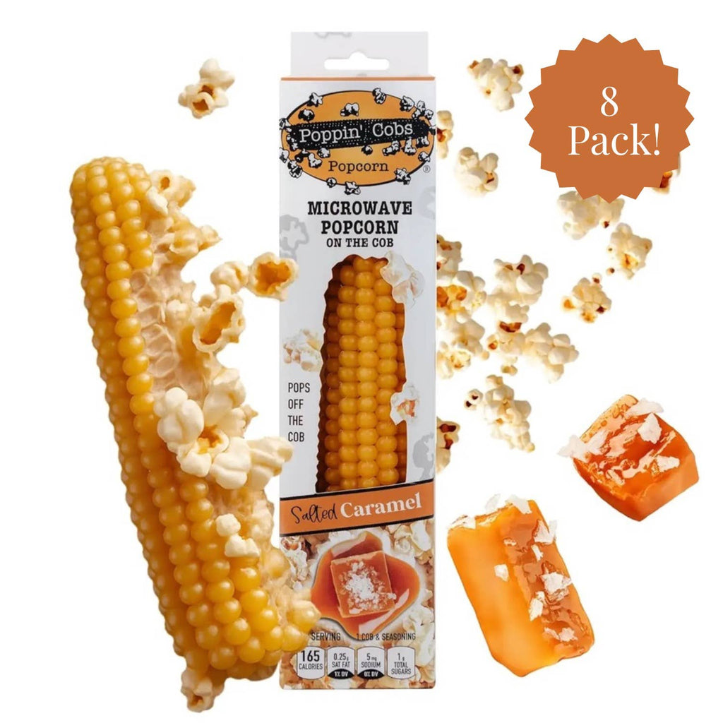 Popcorn on the Cob with Salted Carmel Seasoning 