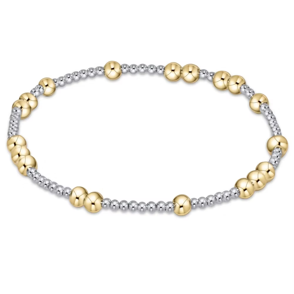 Hope Unwritten 5mm Bead Bracelet - Mixed Metal