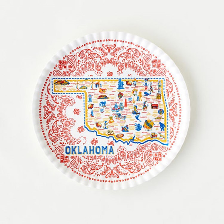 Oklahoma Paper Platter Melamine 16"