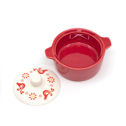 PYREX-INSPIRED FRIENDSHIP CASSEROLE CERAMIC RINKET BOX