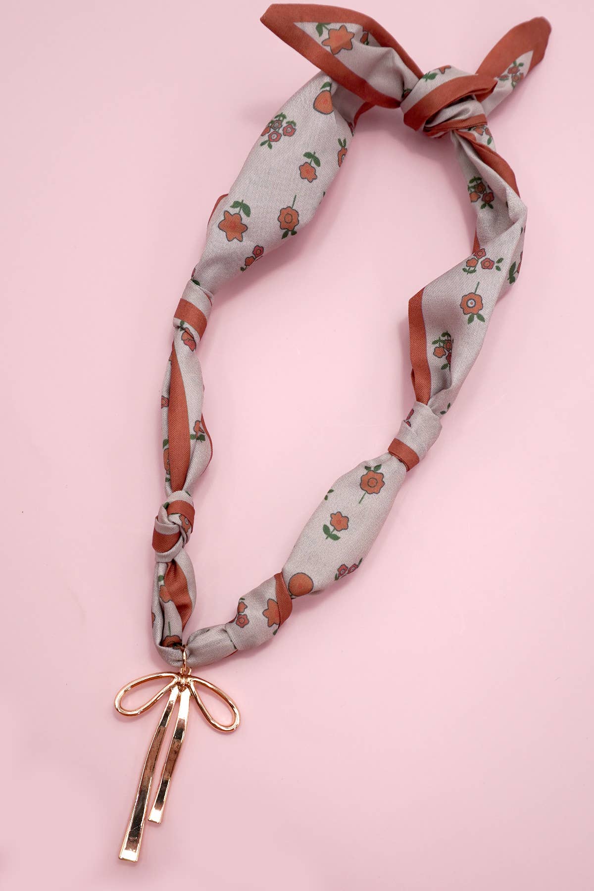 HANDMADE SCARF CHARM NECKLACE