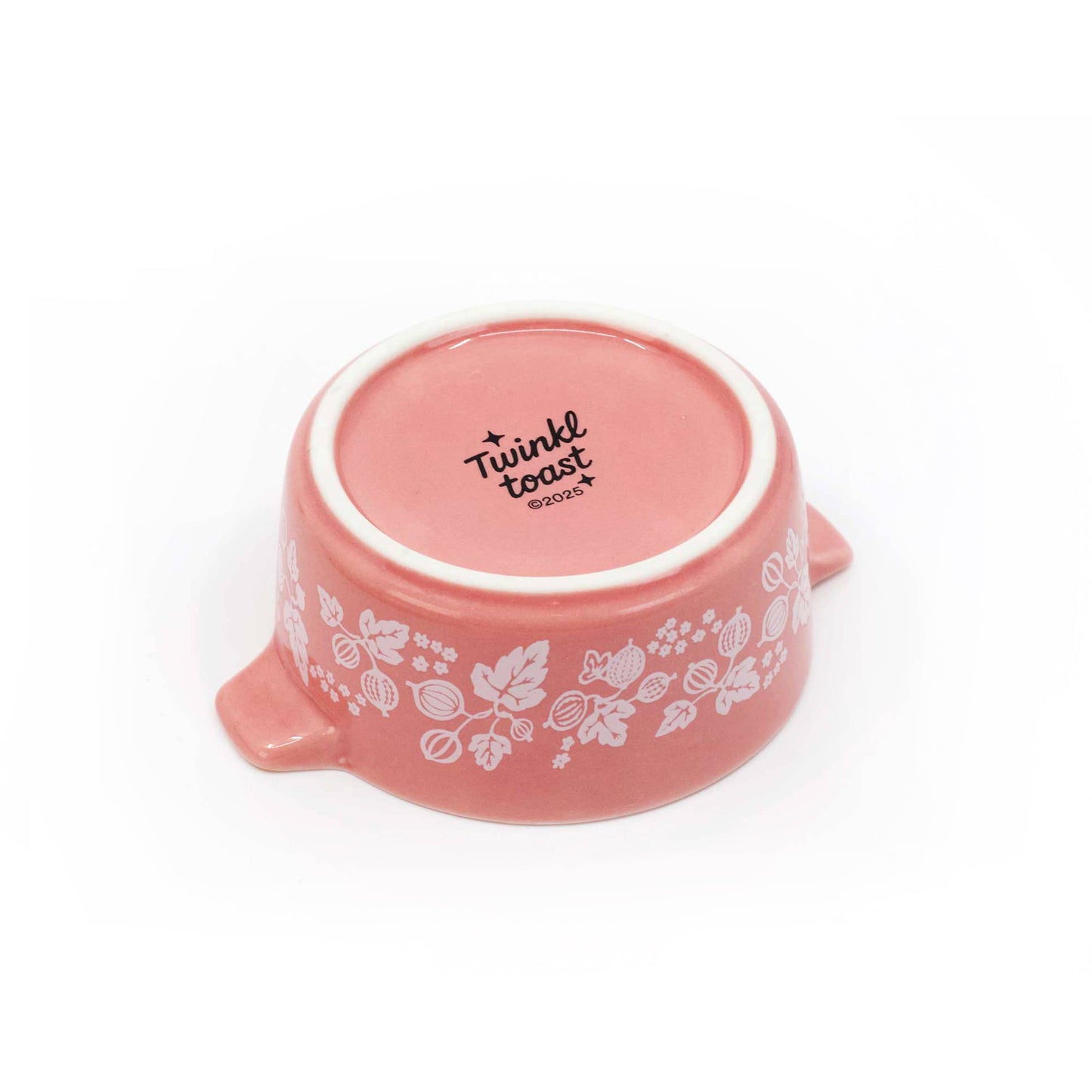 PYREX-INSPIRED GOOSEBERRY CASSEROLE CERAMIC TRINKET BOX
