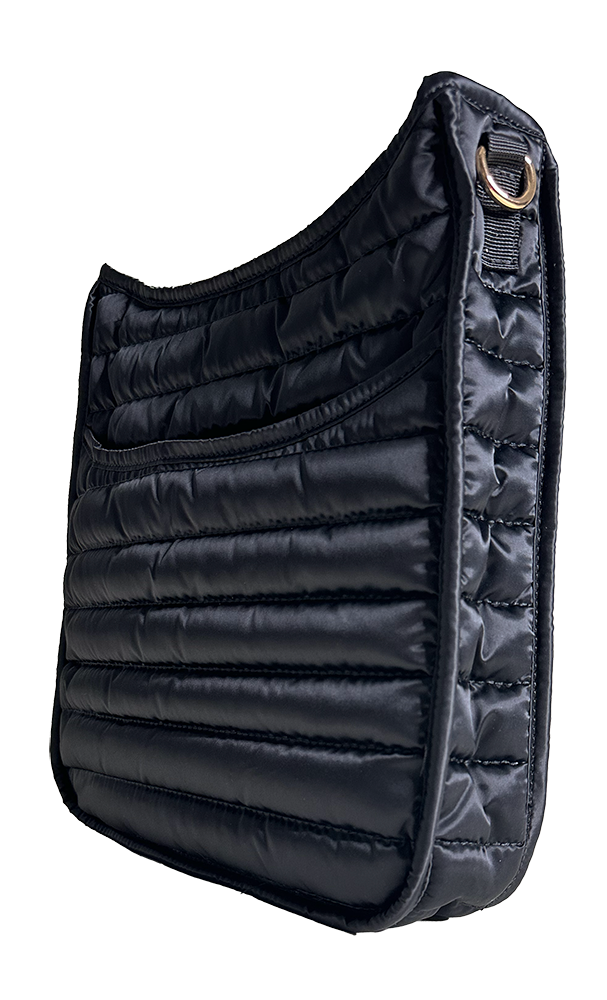 Everly Quilted Puffy Messenger-ASSORTED