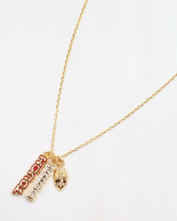 ENAMEL TOUCH DOWN NECKLACE