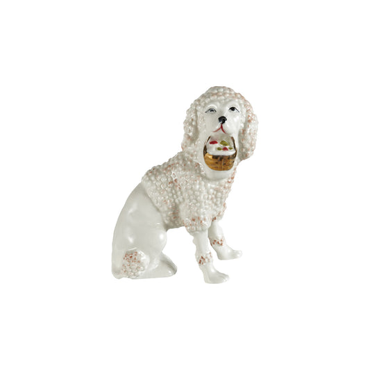 VINTAGE STAFFORDSHIRE POODLE BASKET