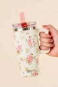 40 OZ LIFESTYLE FLIP STRAW TUMBLER - ENDLESS SUMMER - CREAM