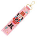 BEADED NUTCRACKER KEYCHAIN - PINK