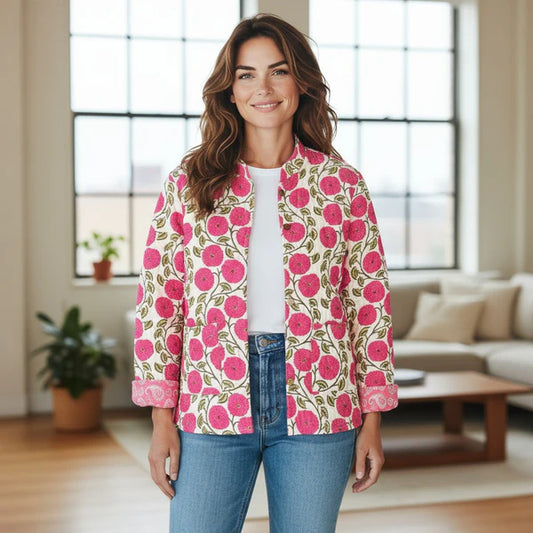 QUILTED REVERSIBLE JACKET - ONE SIZE