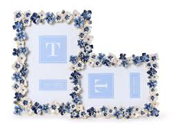 HYDRANGEA ENAMEL PHOTO FRAME