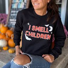 I SMELL CHILDREN BLACK SWEATSHIRT