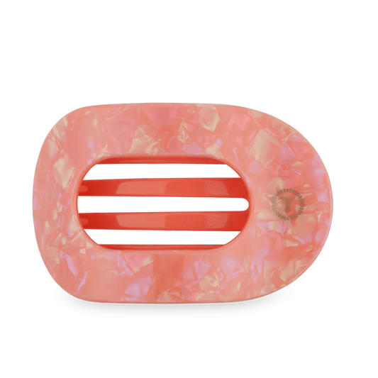 TELETIES DREAMSICLE LARGE FLAT ROUND HAIR CLIP