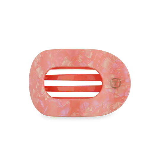 TELETIES DREAMSICLE MEDIUM FLAT ROUND HAIR CLIP