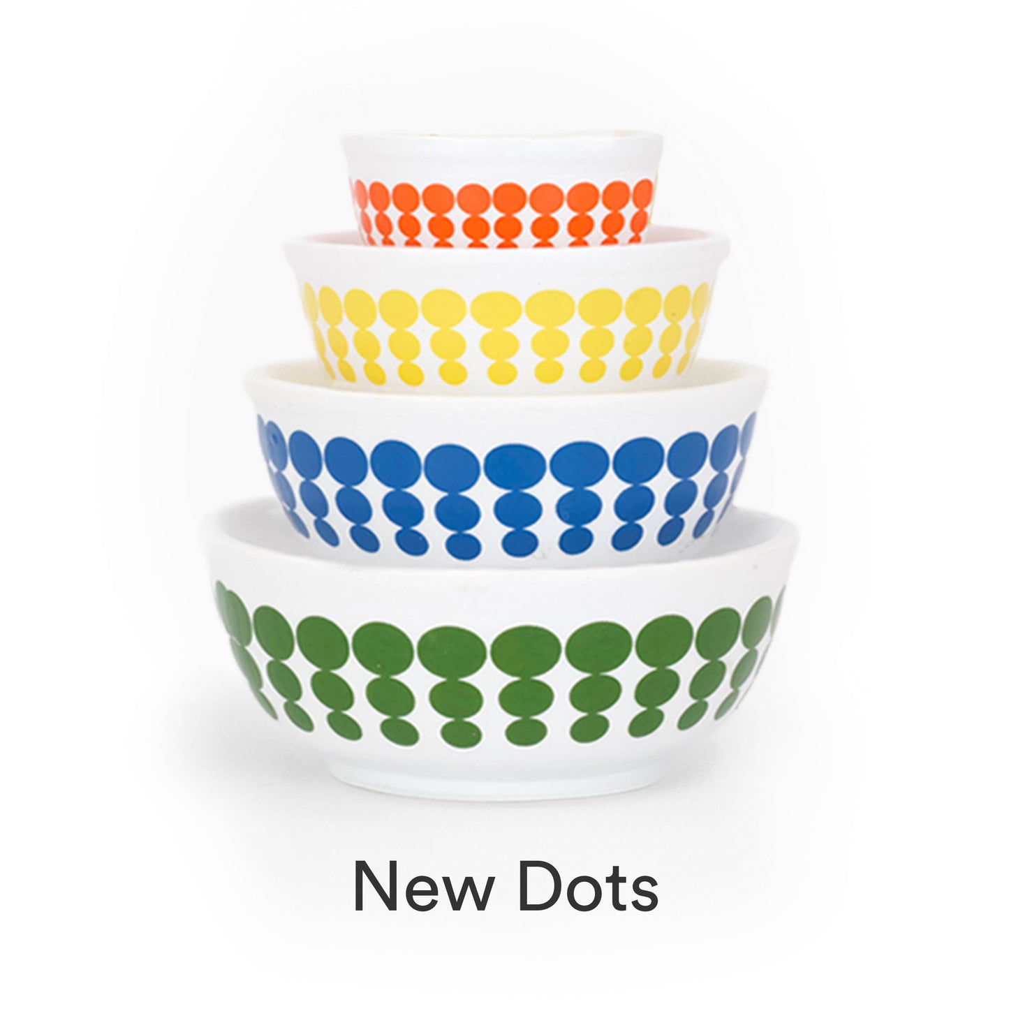 MINI PYREX-INSPIRED MIXING BOWLS STACKABLE DISPLAY SET