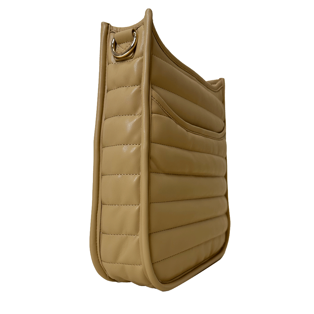 Sarah Quilted Faux Leather Messenger