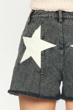 Black and White Star Shorts