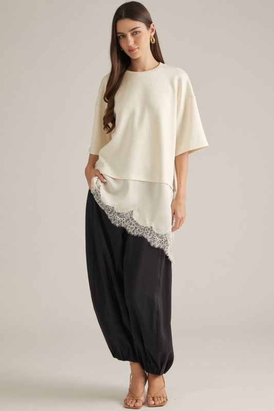 BLACK BALLOON PANTS
