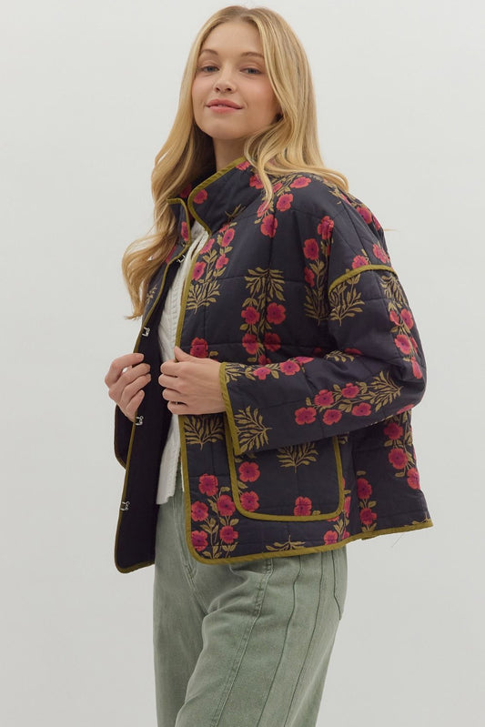 BOTANICAL QUILTED JACKET