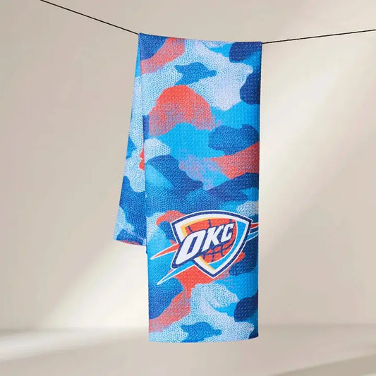 GEOMETRY TEA TOWEL - OKC THUNDER
