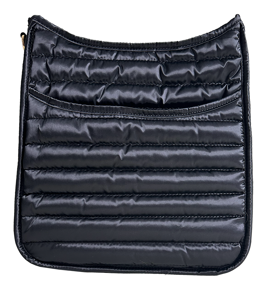 Everly Quilted Puffy Messenger-ASSORTED